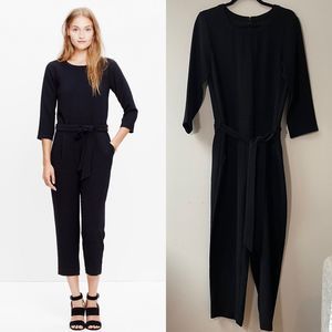 Madewell Women's Black Crepe Jumpsuit Size 8